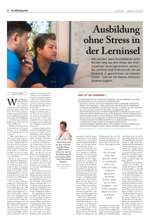 Vorschauseite 1: Ausbildung ohne Stress in der Lerninsel