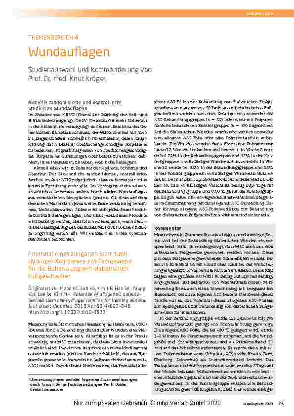 Vorschauseite 1: Wundauflagen
