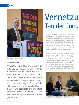 Vorschauseite 1: Vernetzung aktiv fördern: Tag der Jungen Freien Berufe in Berlin
