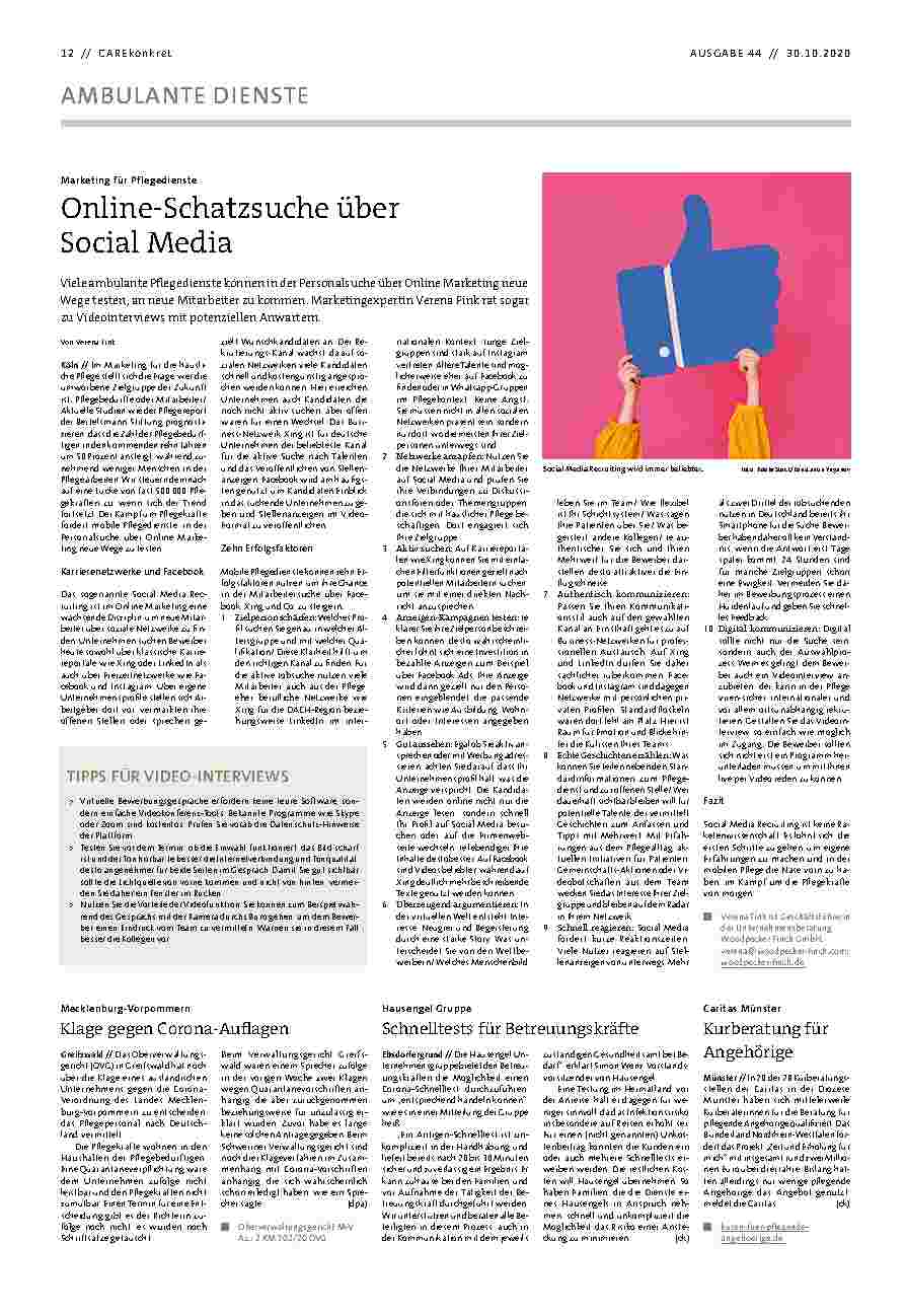 Vorschauseite 1: Online-Schatzsuche über Social Media