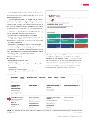 Vorschauseite 2: Die EUCAST-Seite für MTL (Teil 2) Ablesen des Agardiffusionstests