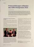 Vorschauseite 1: Preisverleihungen anlässlich des ADKA-Kongresses 2022