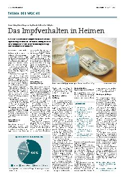 Vorschauseite 1: Das Impfverhalten in Heimen