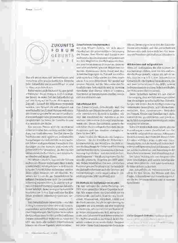 Vorschauseite 3: Zukunftsforum