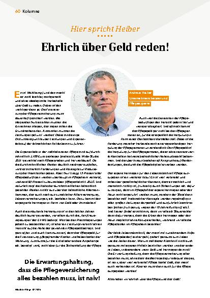Vorschauseite 1: Ehrlich über Geld reden!