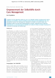 Vorschauseite 1: Empowerment der Selbsthilfe durch Care Management