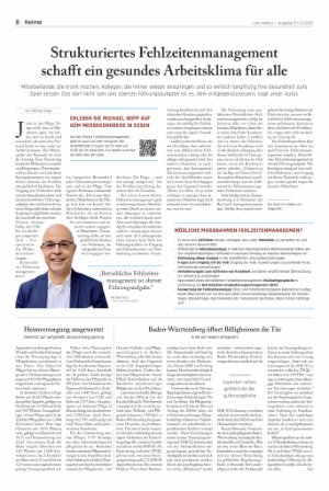 Vorschauseite 1: Strukturiertes Fehlzeitenmanagement schafft ein gesundes Arbeitsklima für alle