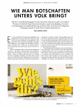 Vorschauseite 2: Wie man Botschaften unters Volk bringt