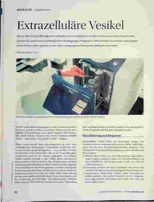 Vorschauseite 1: Extrazelluläre Vesikel