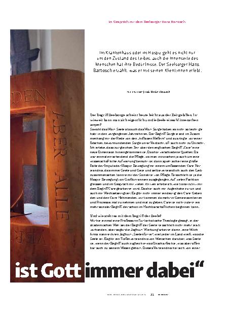 Vorschauseite 2: "Für mich ist Gott immer dabei."