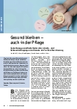 Vorschauseite 1: Gesund bleiben – auch in der Pflege