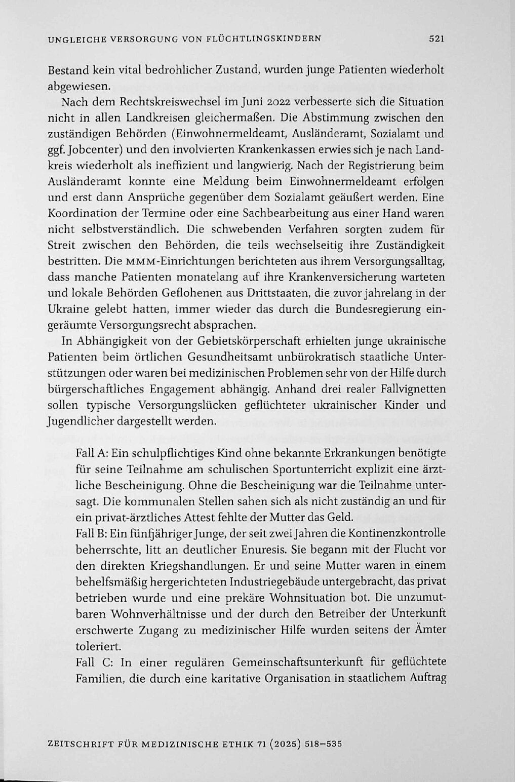 Vorschauseite 4: Ungleiche Versorgung von Flüchtlingskindern: Implikationen für eine Ethik in Behörden