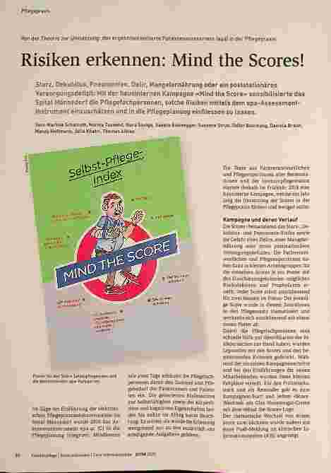 Vorschauseite 1: Von der Theorie zur Umsetzung: das ergebnisorientierte Patientenassessment (EPA) in der Pflegepraxis. Risiken erkennen: Mind the Scores!