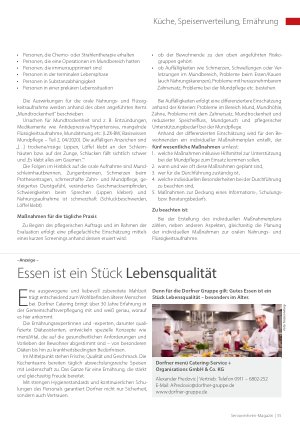 Vorschauseite 2: So viel Einfluss hat die Mundgesundheit auf die orale Nahrungsaufnahme