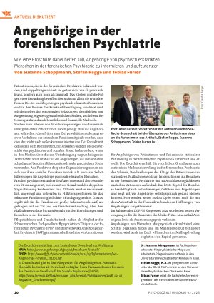 Vorschauseite 1: Angehörige in der forensischen Psychiatrie