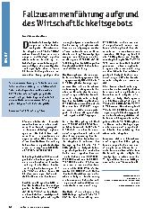 Vorschauseite 1: Fallszusammenführung aufgrund des Wirtschaftlichkeitsgebots