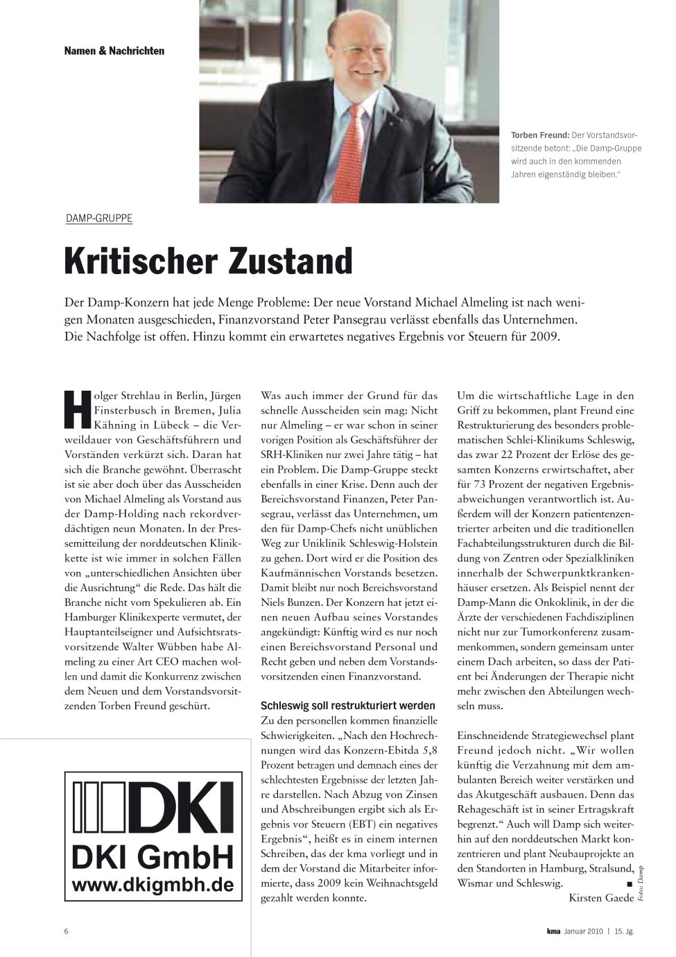 Vorschauseite 1: Kritischer Zustand