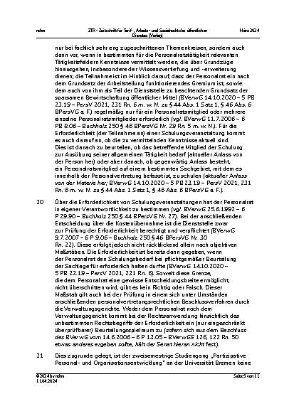 Vorschauseite 5: III. Personalvertretungsund Betriebsverfassungsrecht Schulungsund Bildungsveranstaltungen (Bremen)