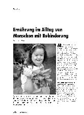 Vorschauseite 1: Beratung Ernährung im Alltag von Menschen mit Behinderung