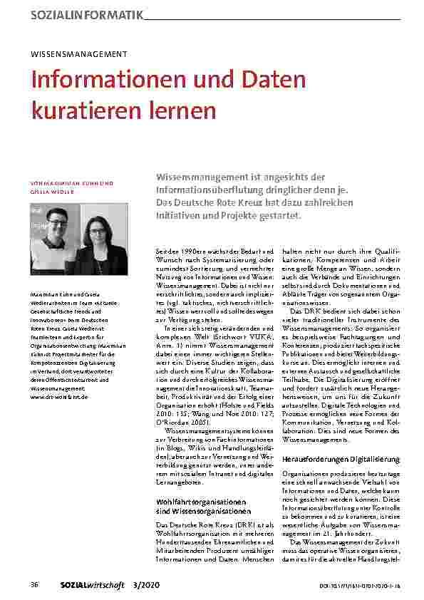 Vorschauseite 1: Informationen und Daten kuratieren lernen