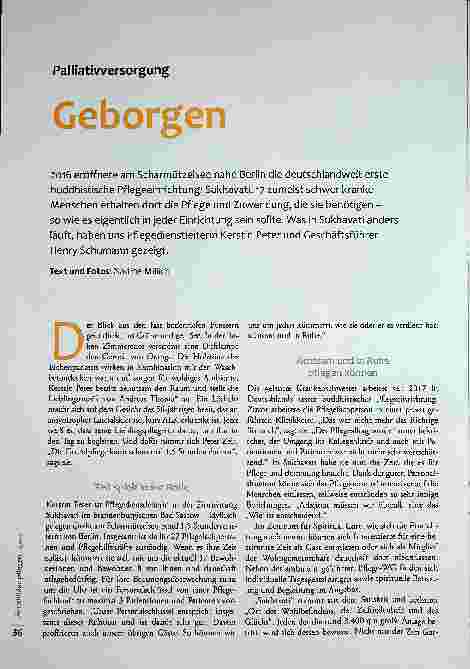 Vorschauseite 1: Palliativversorgung Geborgen