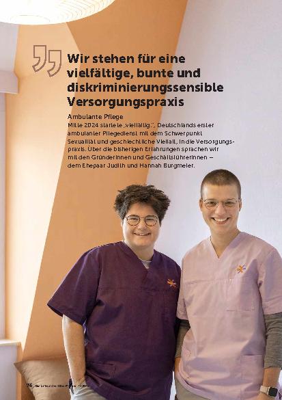 Vorschauseite 1: Wir stehen für eine vielfältige, bunte und diskriminierungssensible Versorgungspraxis