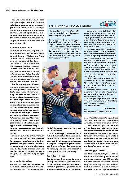 Vorschauseite 2: Die beste Medizin: Das Projekt "Humor als Kraftquelle" des Clowns und Clowns e. V. Leipzig