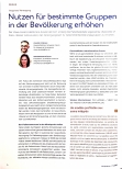 Vorschauseite 1: Nutzen für bestimmte Gruppen in der Bevölkerung erhöhen
