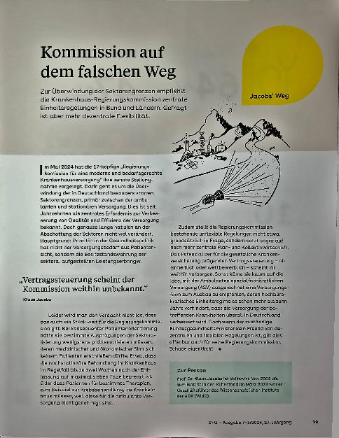 Vorschauseite 1: Kommission auf dem falschen Weg
