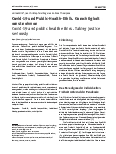 Vorschauseite 1: Covid-19 und Public-Health-Ethik. Gerechtigkeit ernst nehmen.