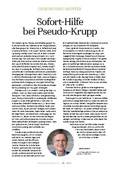 Vorschauseite 1: Sofort-Hilfe bei Pseudo-Krupp