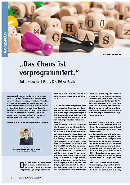 Vorschauseite 1: „Das Chaos ist vorprogrammiert. “