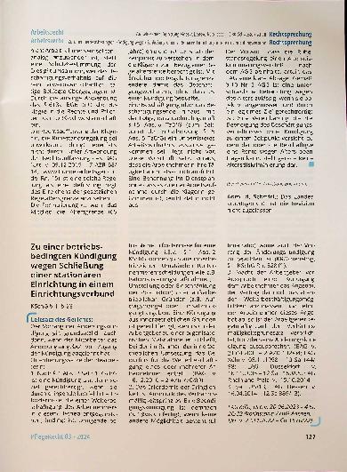 Vorschauseite 6: Zur wirksamen Befristung eines Arbeitsverhältnisses - DRK-Schwesternschaft