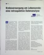 Vorschauseite 1: Krebsversorgung am Lebensende: eine retrospektive Datenanalyse