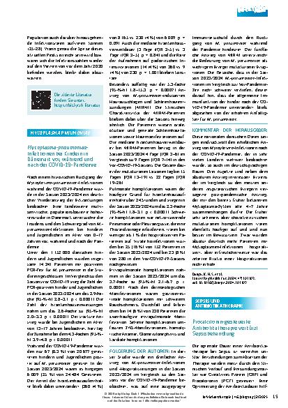Vorschauseite 2: Aktuelle Epidemiologie und Diagnostik in der Mikrobiologie |
