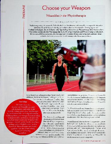 Vorschauseite 1: Choose your Weapon Wearables in der Physiotherapie