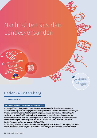 Vorschauseite 1: Nachrichten aus den Landesverbänden