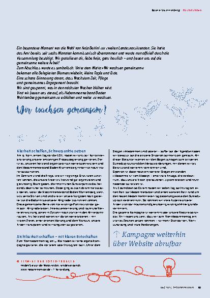 Vorschauseite 2: Nachrichten aus den Landesverbänden