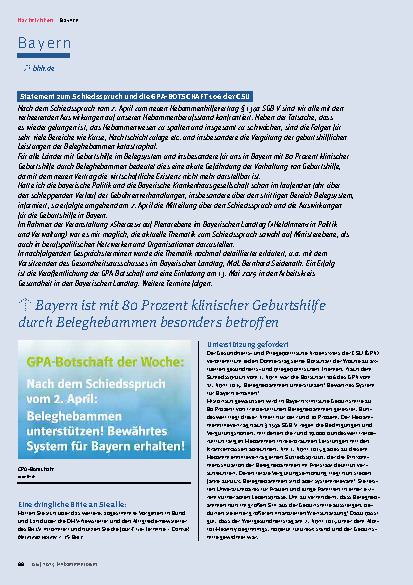 Vorschauseite 3: Nachrichten aus den Landesverbänden