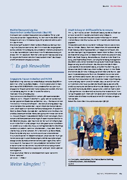 Vorschauseite 4: Nachrichten aus den Landesverbänden