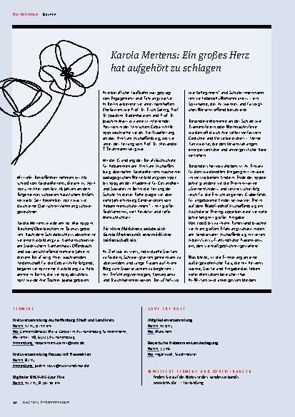 Vorschauseite 5: Nachrichten aus den Landesverbänden