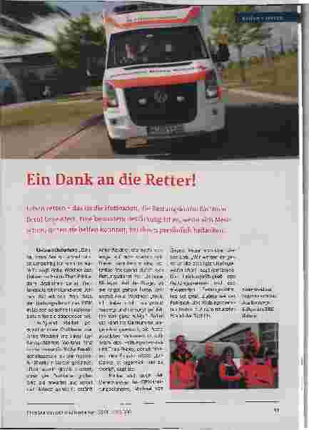 Vorschauseite 1: Ein Dank an die Retter!
