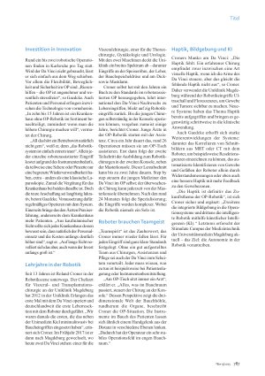 Vorschauseite 4: Da Vinci Operation an der Konsole