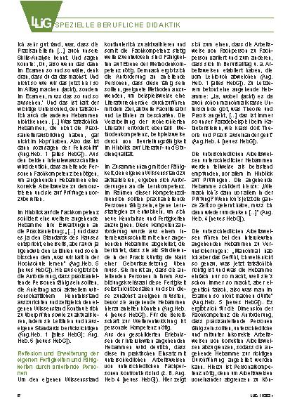 Vorschauseite 5: Identifikation von Kompetenzanforderungen an praxisanleitende Personen im Kreißsaal aus Sicht von angehenden Hebammen
