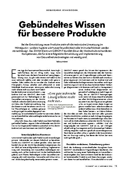 Vorschauseite 1: Gebündeltes Wissen für bessere Produkte