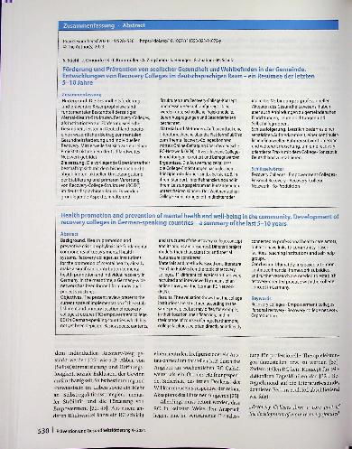 Vorschauseite 3: Förderung und Prävention von seelischer Gesundheit und Wohlbefinden in der Gemeinde