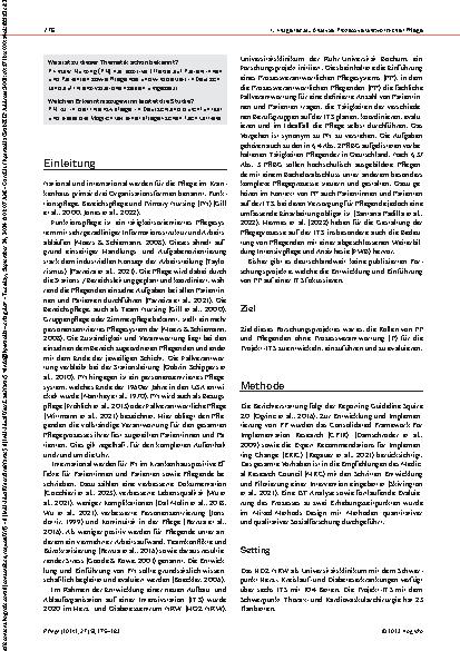 Vorschauseite 2: Entwicklung und Implementierung von Prozessverantwortlicher Pflege auf der Intensivstation