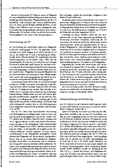 Vorschauseite 3: Entwicklung und Implementierung von Prozessverantwortlicher Pflege auf der Intensivstation