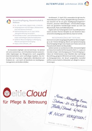 Vorschauseite 2: Lebensqualität im Fokus der Hauswirtschaft