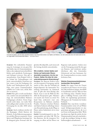 Vorschauseite 2: «Es braucht die Zusammenarbeit, um effizient und mit Herz zu pflegen»